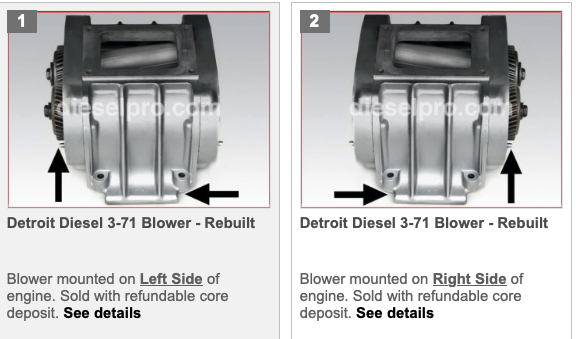 Blower For Detroit Diesel 371 Non Turbo 2-Valve Engine